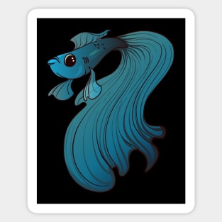 Grumpy Gills Betta Sticker